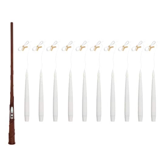White Taper LED Hanging Candles, 10ct. by Ashland®
